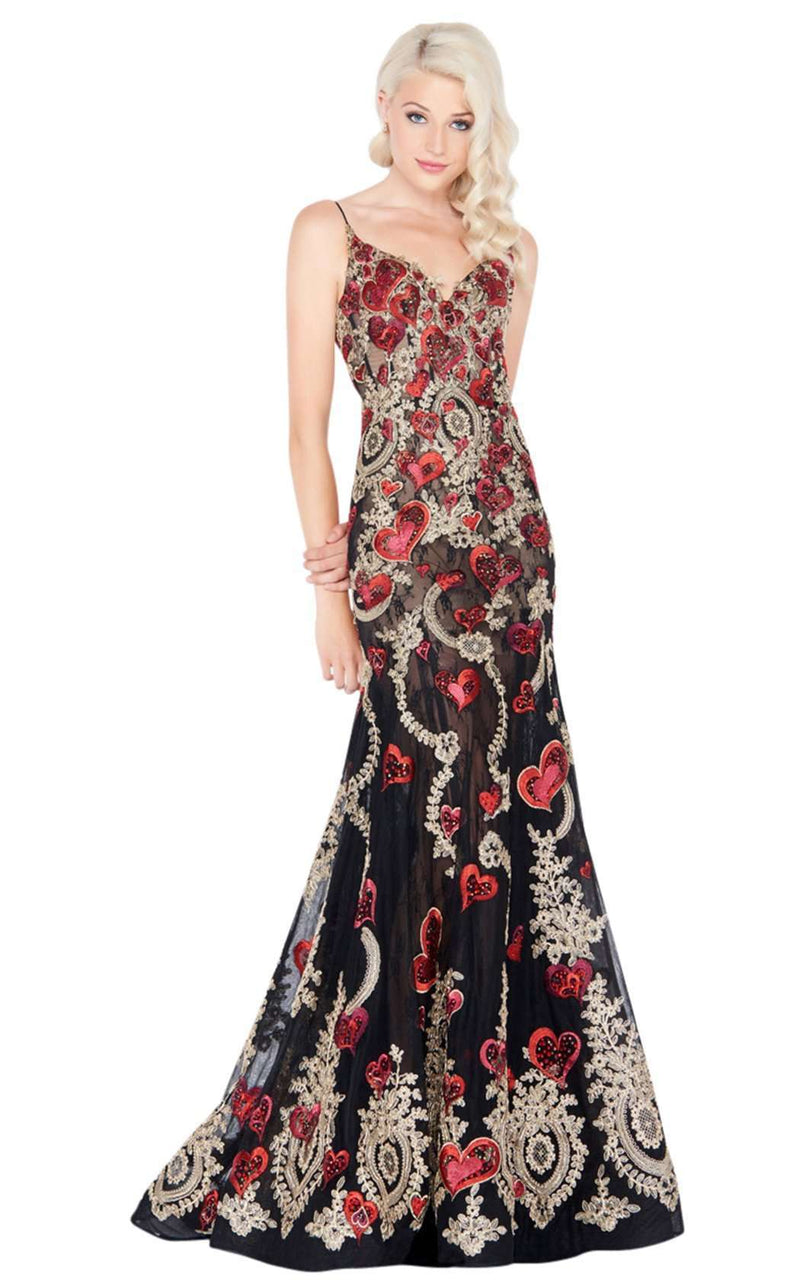 Mac Duggal 40776M Queen-of-Hearts