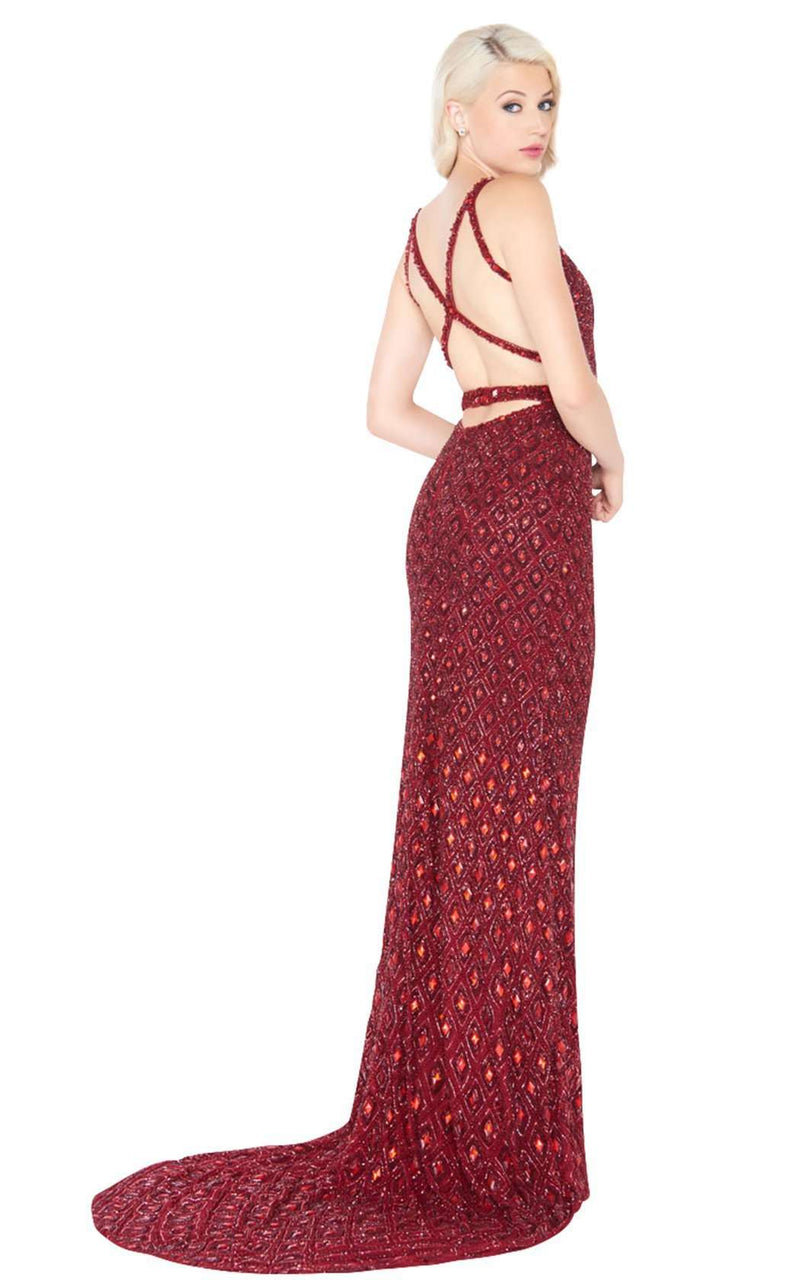 Mac Duggal 4551M Burgundy