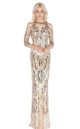 Mac Duggal 4573A Nude