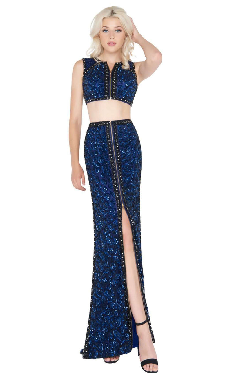 Mac Duggal 4672A Cobalt