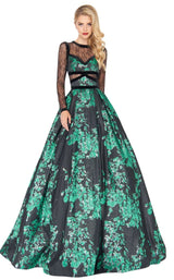 Mac Duggal 48730R Metallica-Green