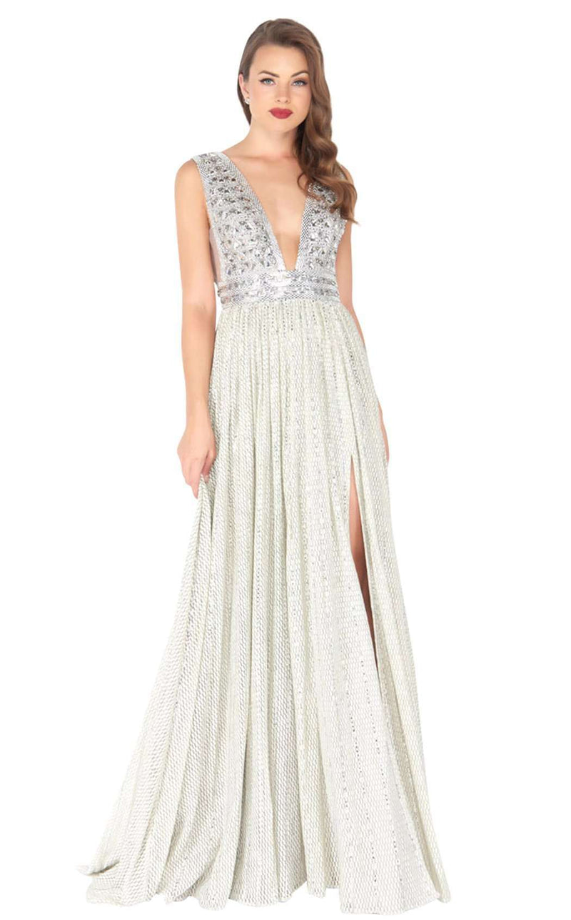 Mac Duggal 50458R Silver