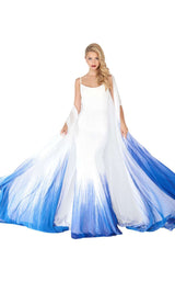 Mac Duggal 66165R Ivory/Royal