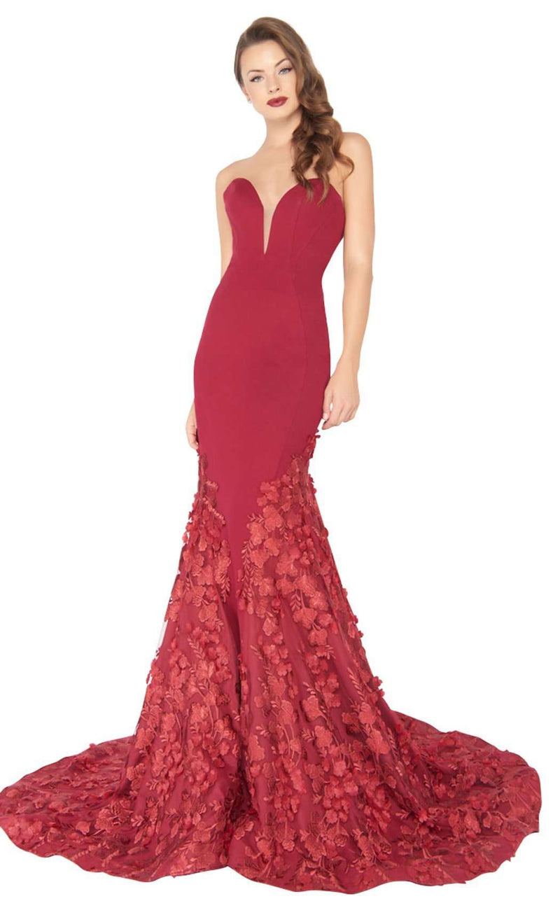 Mac Duggal 66218R Deep Red