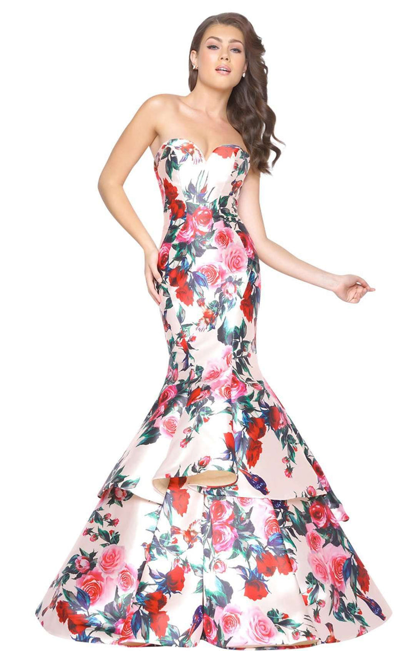 Mac Duggal 79095M Floral-Romance