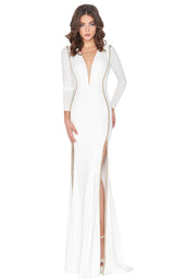 Mac Duggal 79186A Ivory/Gold