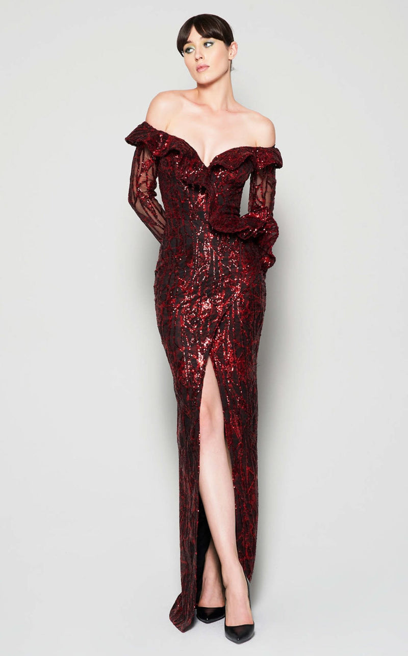 MNM Couture N0363 Burgundy