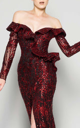 MNM Couture N0363 Burgundy