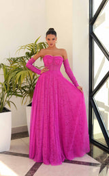 Daymor NC1005 Dress Magenta