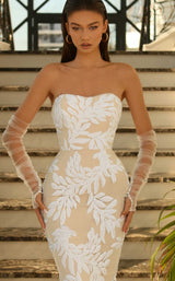 Daymor NC1032 Dress Ivory-Nude