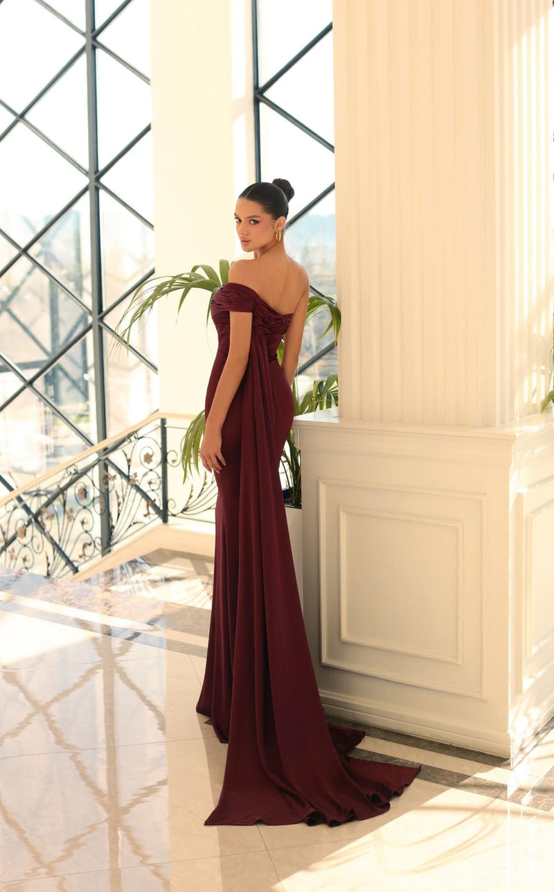 Daymor NC1065 Dress Burgundy