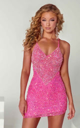 Portia and Scarlett PS22484C Dress Hot-Pink