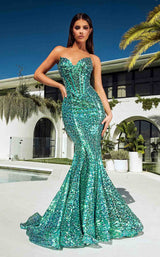 Portia and Scarlett PS23293 Dress Sea-Green