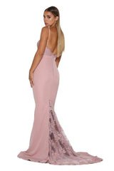 Portia and Scarlett Briar Rose Gown with Lace Train CL