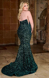 Rachel Allan 70293W Emerald Ombre