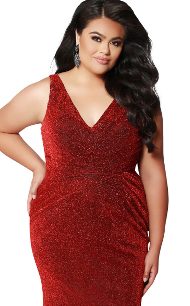 Sydneys Closet SC7263 Red-Shimmer