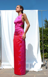 Edward Arsouni Couture SS584 Red/Fuchsia