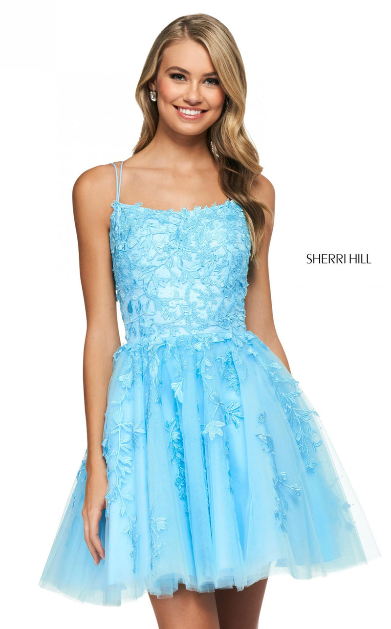 Sherri Hill 53982 Light Blue