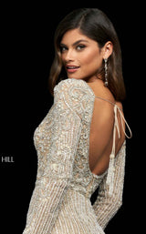 Sherri Hill 54082 Nude/Silver