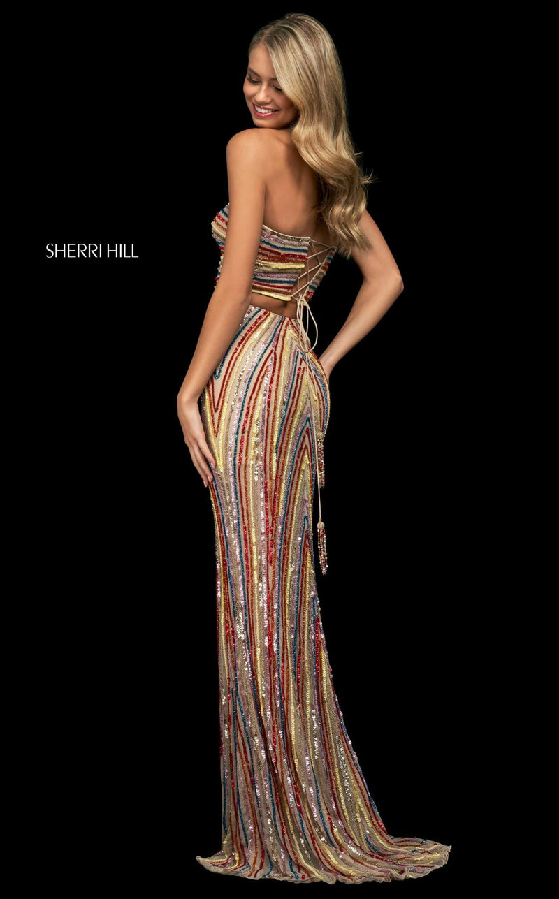 Sherri Hill 54125 Nude Multi