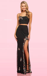 Sherri Hill 54138 Black Multi