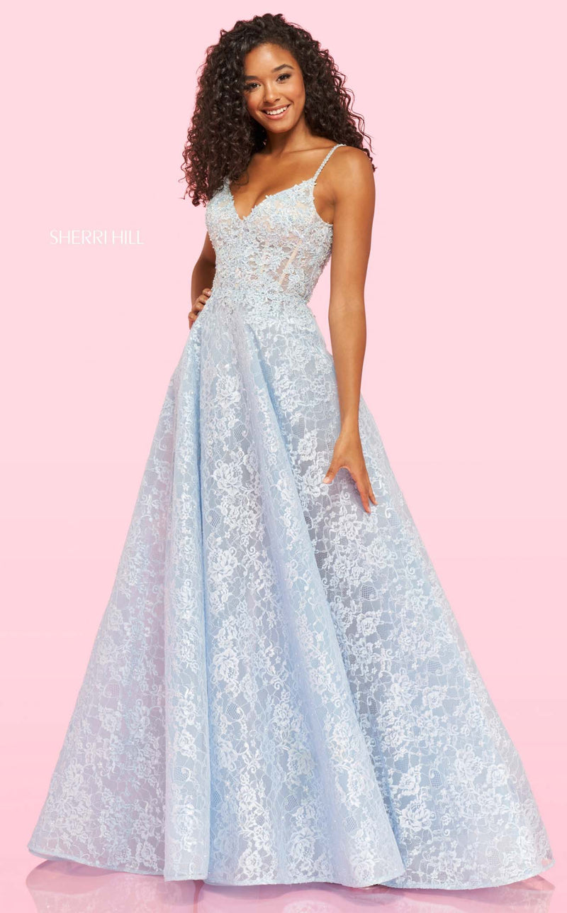 Sherri Hill 54193 Light Blue