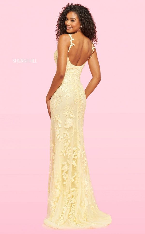 Sherri Hill 54197 Yellow