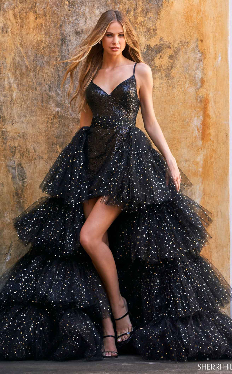 Sherri Hill 54931 Black/Gold