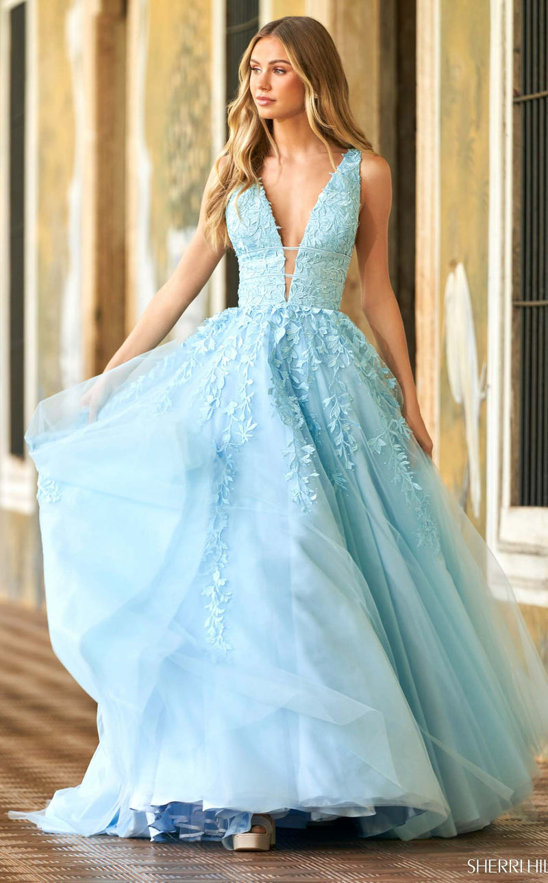 Sherri Hill 54937 Light Blue