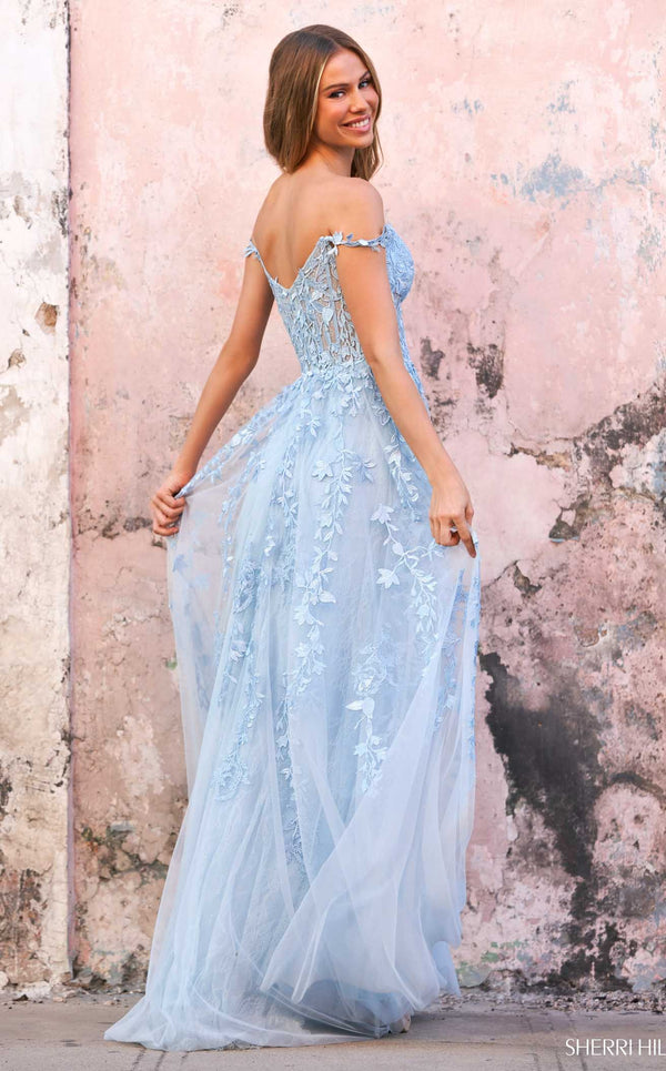 Sherri Hill 54938 Light Blue