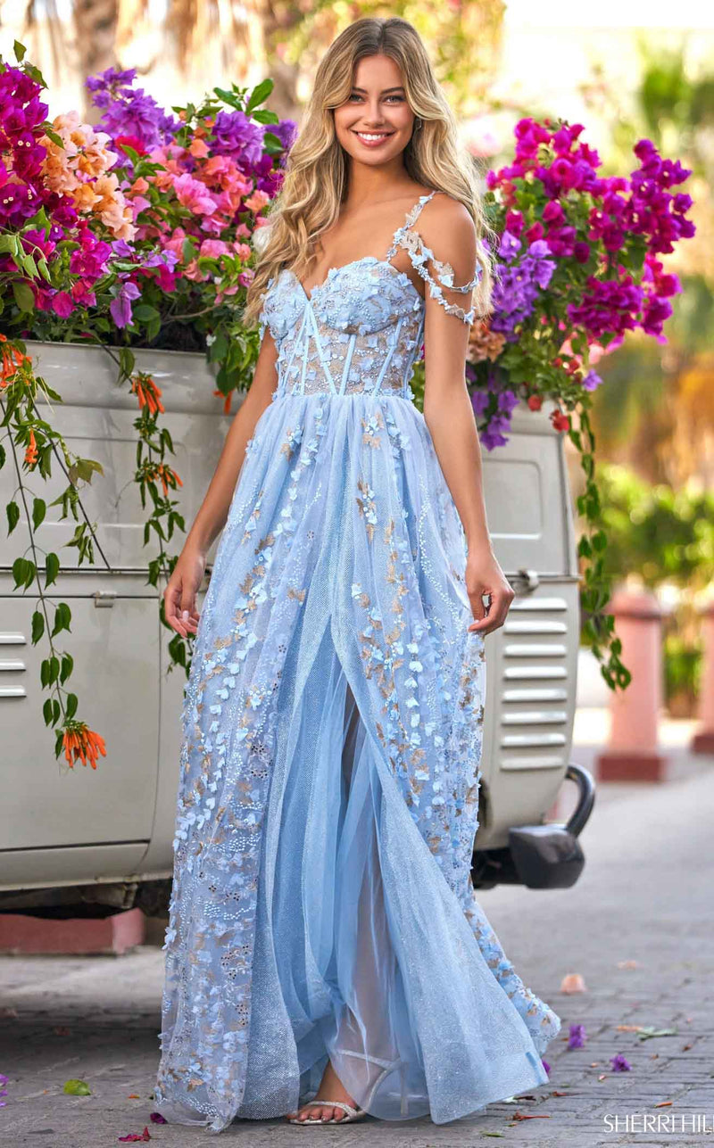 Sherri Hill 54980 Light-Blue-Gold