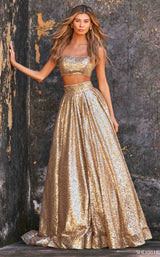 Sherri Hill 55003 Gold