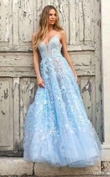 Sherri Hill 55009 Light Blue