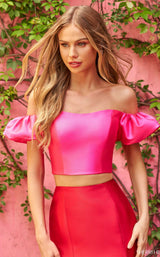 Sherri Hill 55014 Bright-Pink-Red