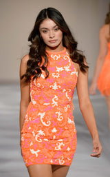 Sherri Hill 55083 Orange-Pink