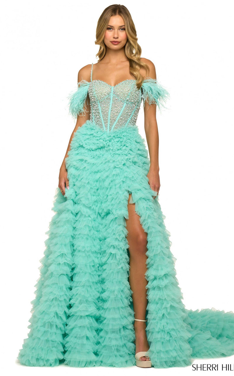 Sherri Hill 55387 Aqua