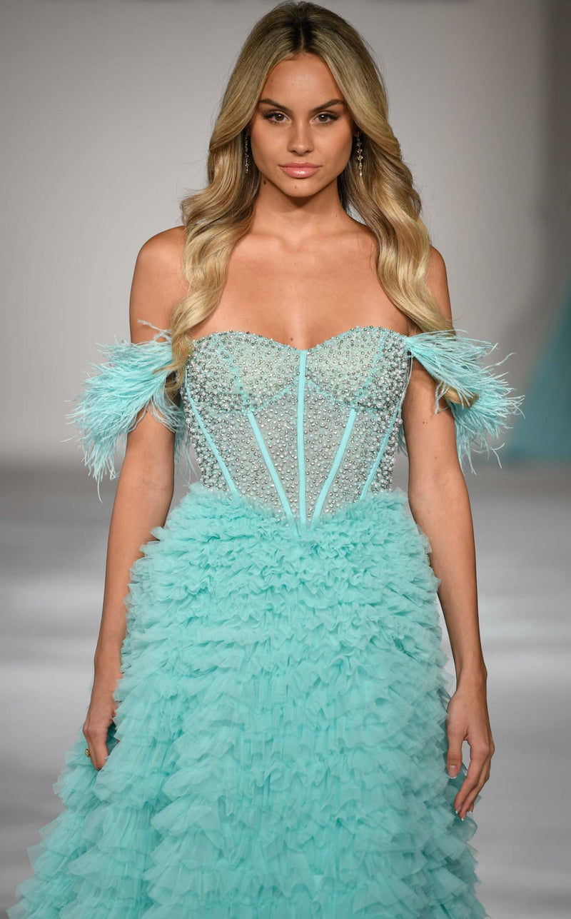 Sherri Hill 55387 Aqua