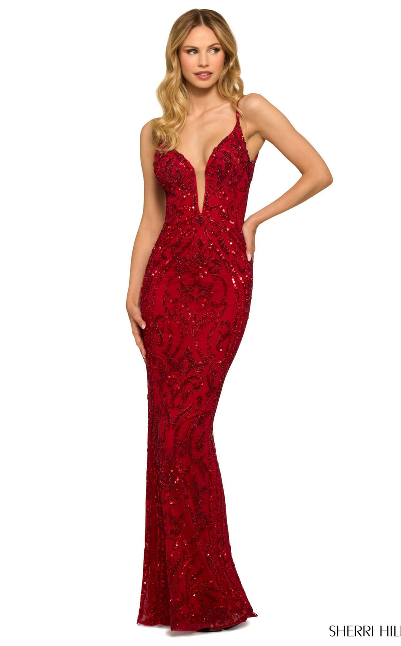 Sherri Hill 55513 Red