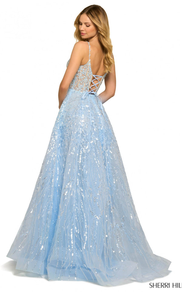 Sherri Hill 55532 Light Blue