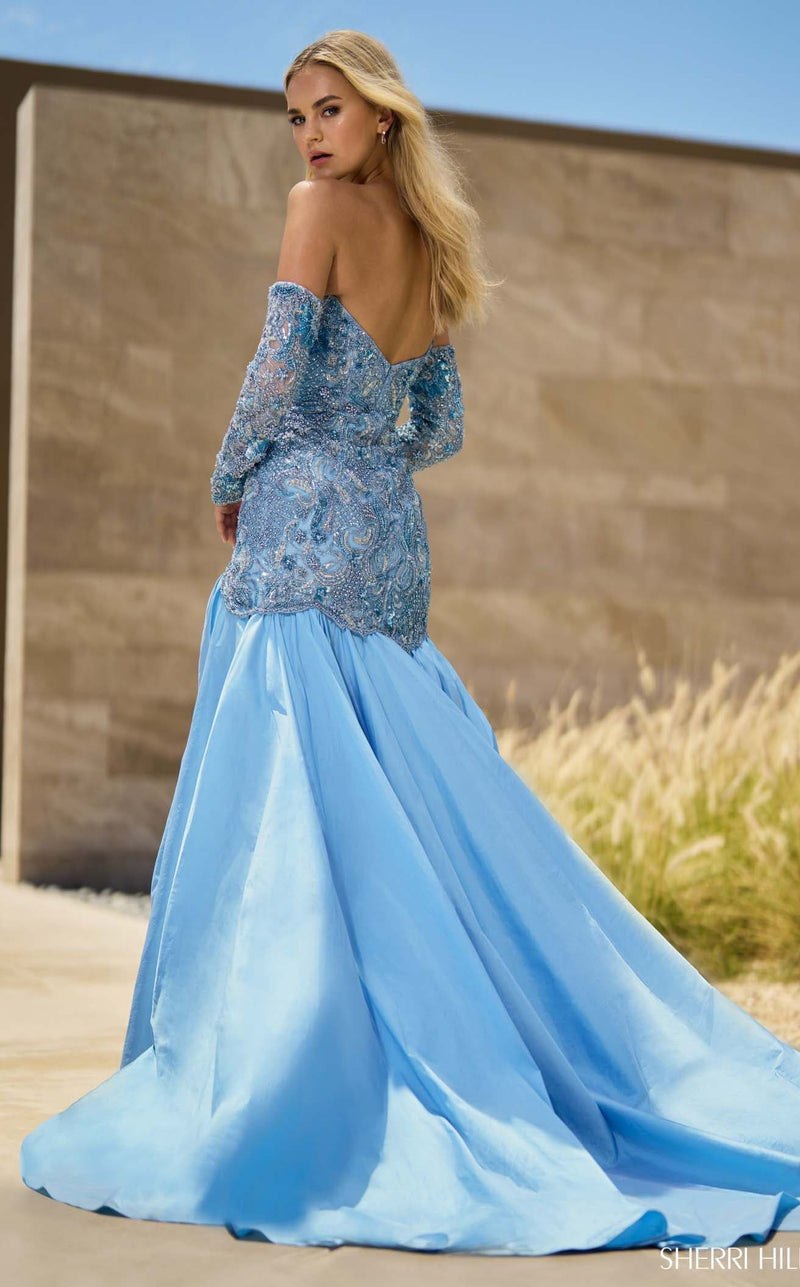 Sherri Hill 55637 Dress Light-Blue