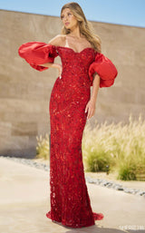 Sherri Hill 55646 Dress Red