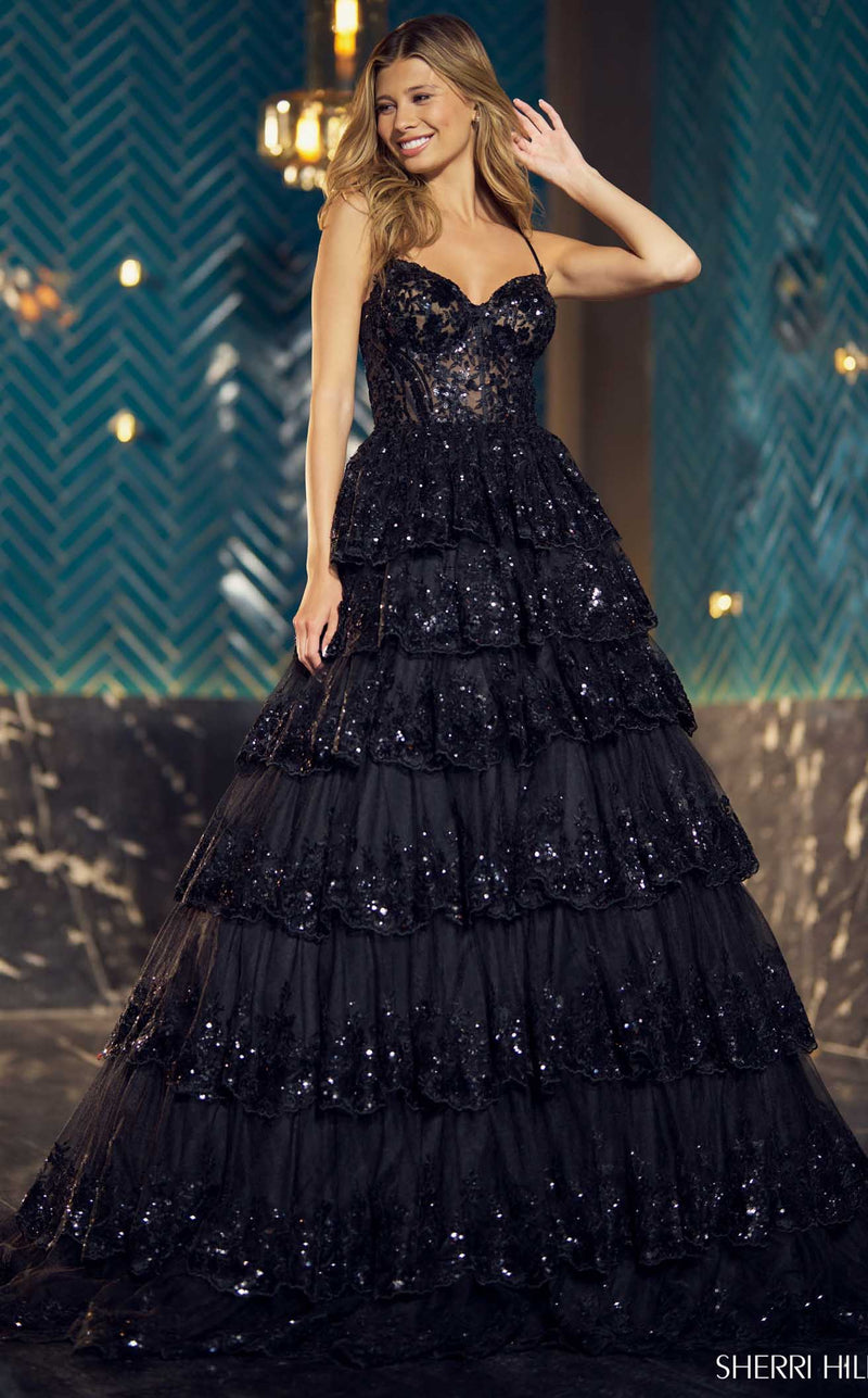 Sherri Hill 55925 Dress Black