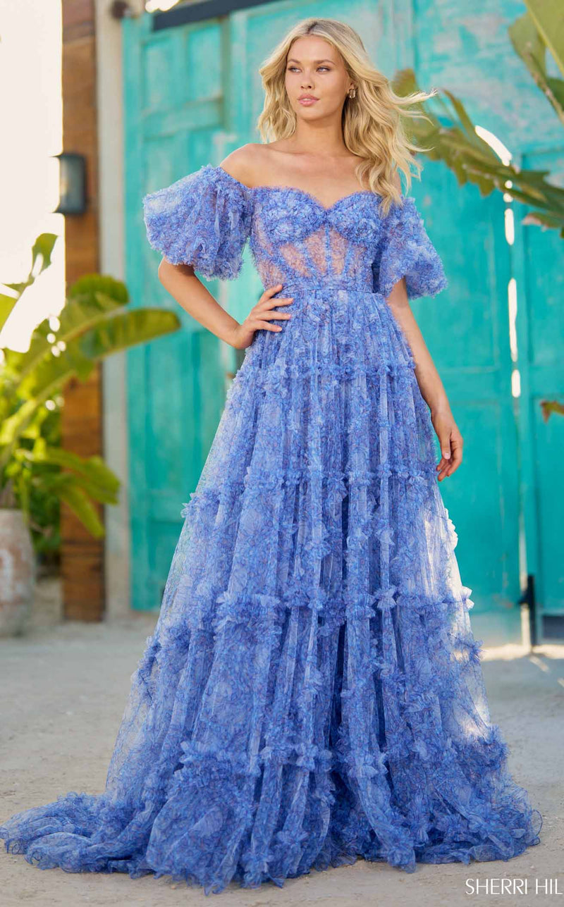 Sherri Hill 56009 Blue Print