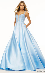 Sherri Hill 56106 Light Blue