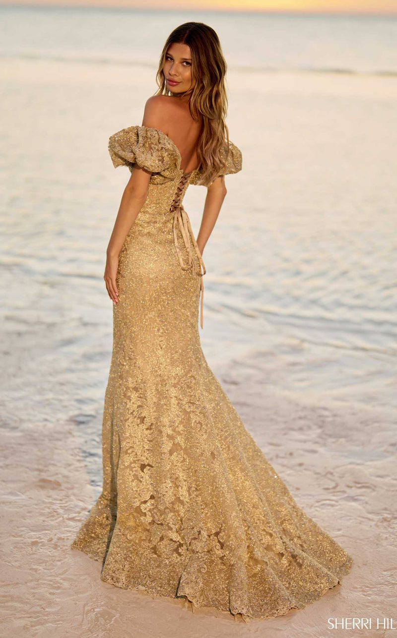 Sherri Hill 56121 Gold