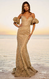 Sherri Hill 56121 Gold