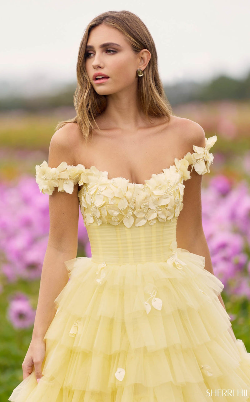 Sherri Hill 56199 Yellow