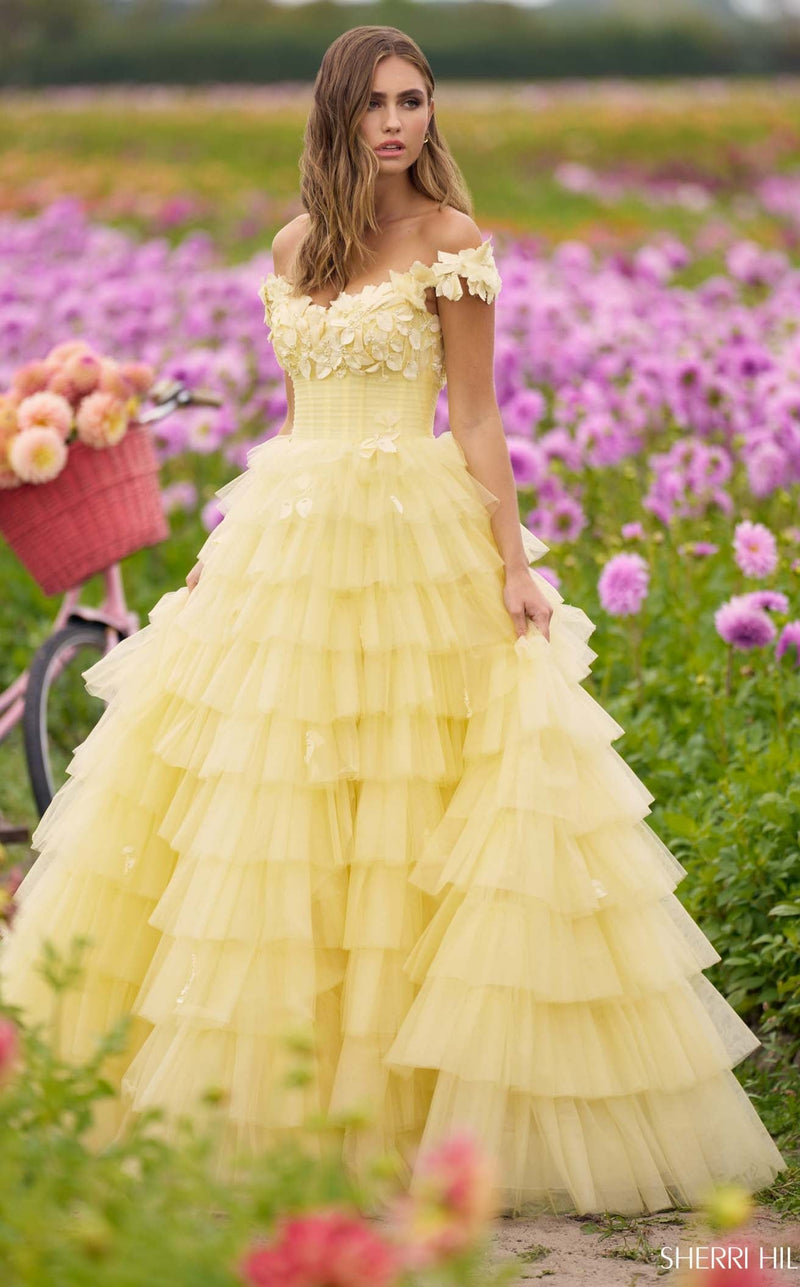 Sherri Hill 56199 Yellow