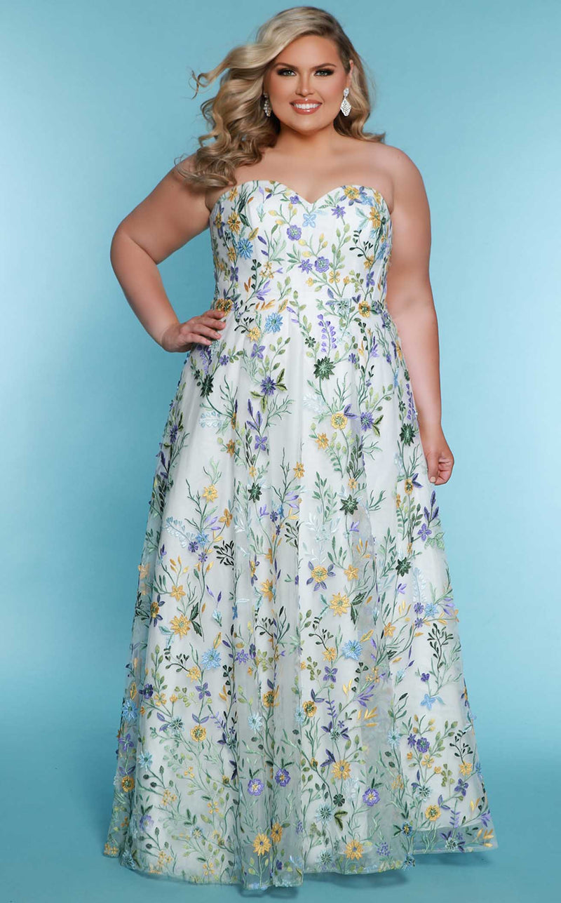 Sydneys Closet SC5326 Ivory Floral