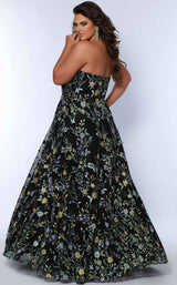 Sydneys Closet SC7381 Black Floral